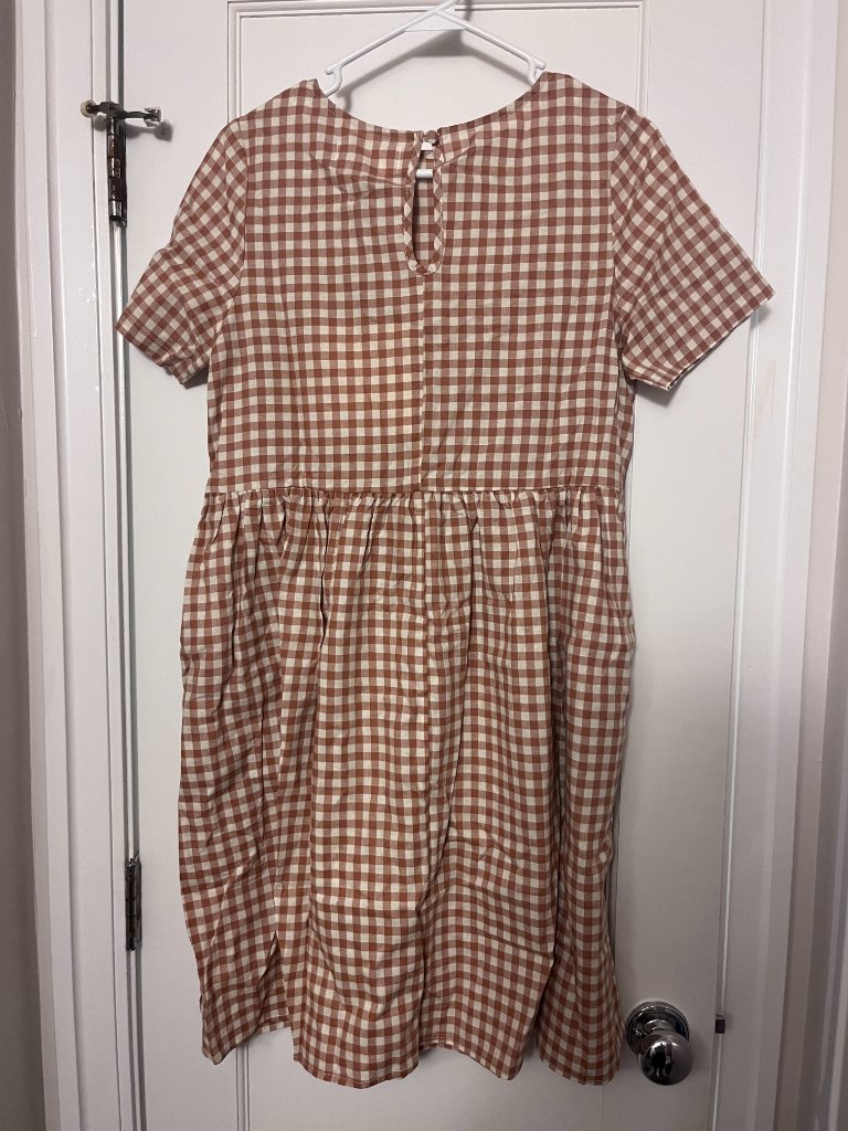 Tradlands Nico Dress - Terracotta Gingham Xs — image 3 of 3
